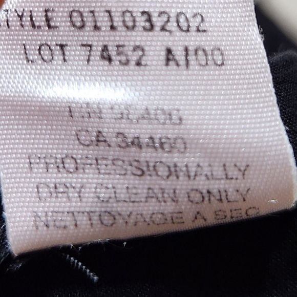 Theory Linen Blend Black Wide Leg Dress Pants Womens Sz 12 Professional Office - Picture 10 of 10